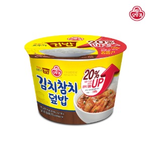 맛있는 오뚜기 컵밥 김치참치덮밥 310g/증량 x 12개 (1박스)
