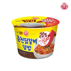 오뚜기 컵밥 춘천닭갈비덮밥 310g/증량 x 12개 (1BOX)