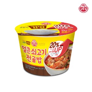 오뚜기 컵밥 얼큰 쇠고기전골밥 320g/증량 x 12개 (1BOX)
